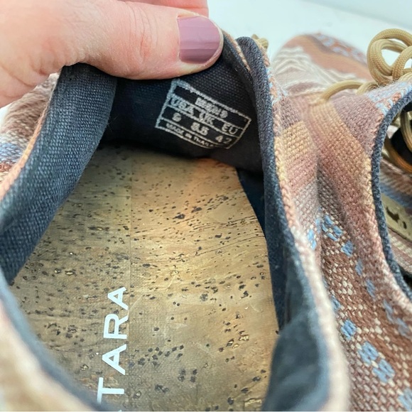 Patara Nomad Shoes Mens Size 9 Geometric Multicolor Tan Peach Beige Lace Up main image 7